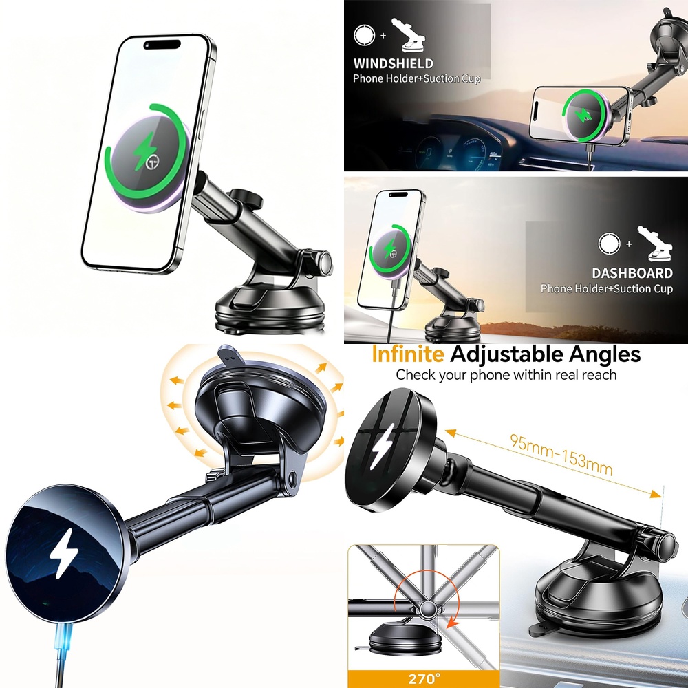 Phone Accessories Trending Products - Top Elektronik-Zubehör Trend Kabelloses Auto-Ladegerät Magnetische
