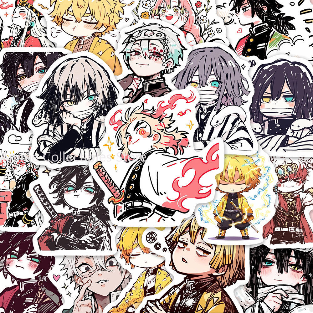 Phone Accessories Demon Slayer - 55PCS Dämon Slayer Kamado Tanjirou Anime
