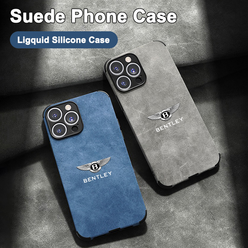 Phone Accessories Logo - B-Bentley-B LOGO Wildleder All-inclusive Handyhülle für