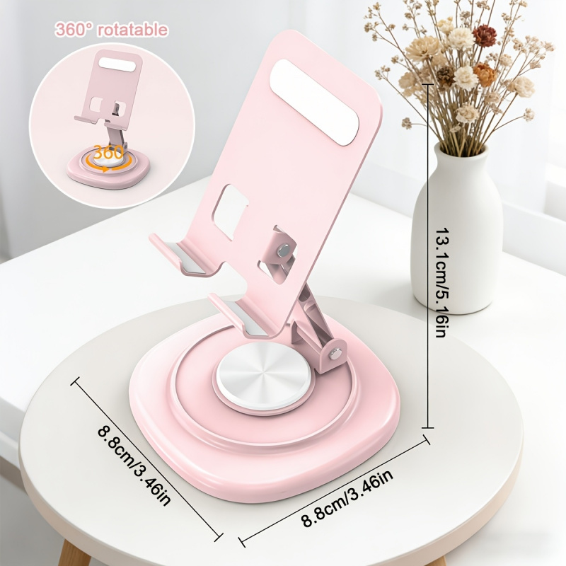 Desk Phone Stand - Macaron Desktop Metall-Drehständer für Telefon und