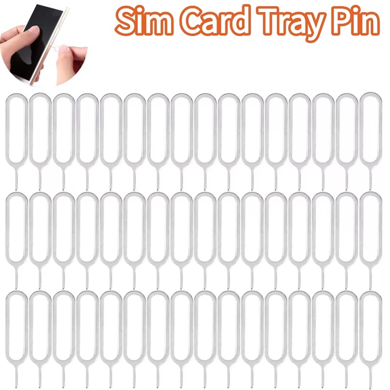 Sim Card Tool - 100 Stück Anti-Verlust-SIM-Karten-Schlüsselhalter, Auswurfstift, tragbares Entfernungswerkzeug,