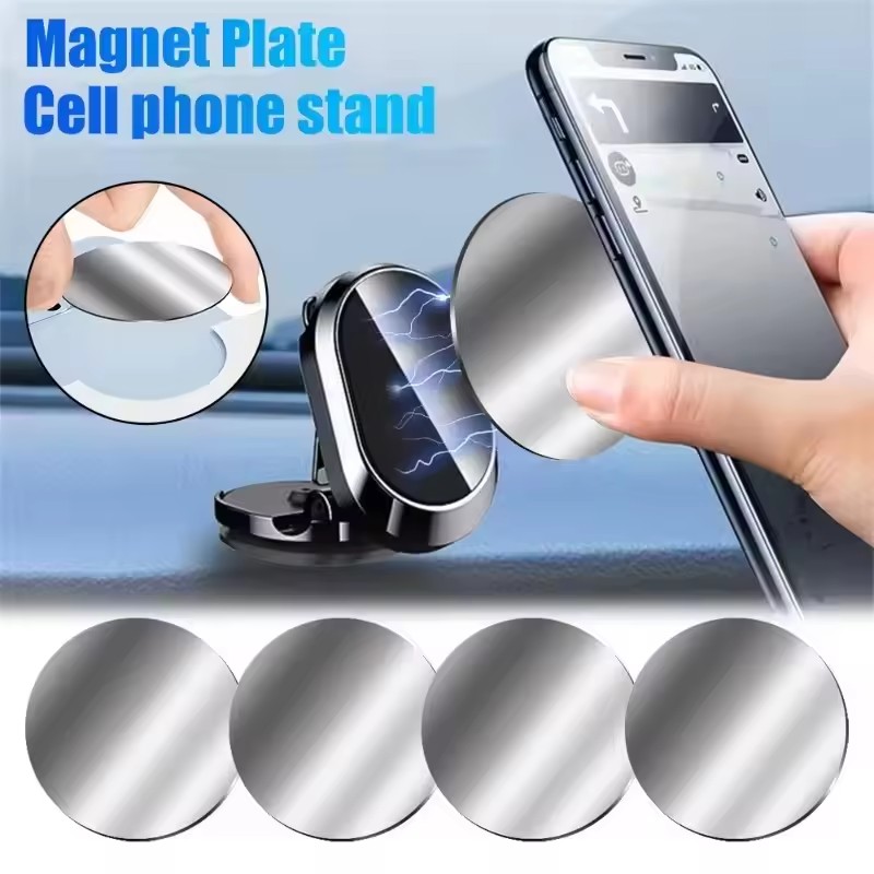 Phone Accessories Items - 50/1 Stück Metallplatte für Magnet-Autotelefonhalter Runde