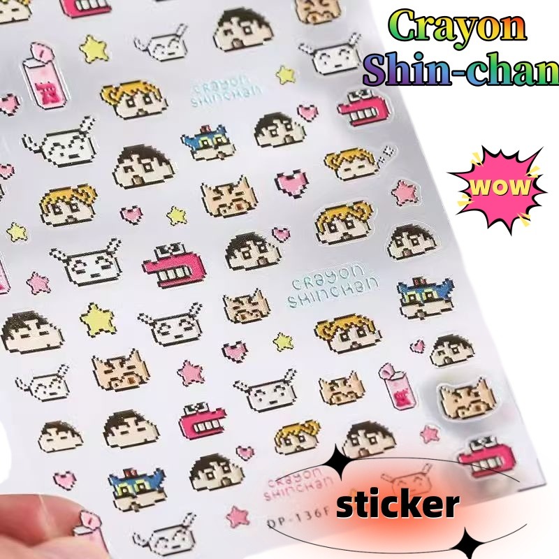 Phone Accessories Items - Crayon Shin-chan Kreatives Papier-Guka-Notizbuch Geprägte Aufkleber