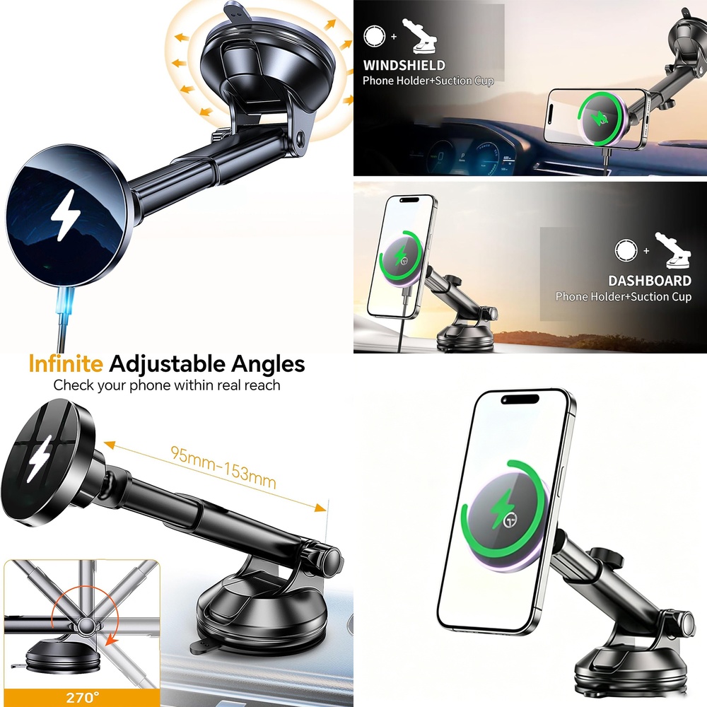 Phone Accessories Trending Products - Elektronik-Zubehör Neuer Trend Magnetisches Kabelloses Auto-Ladegerät