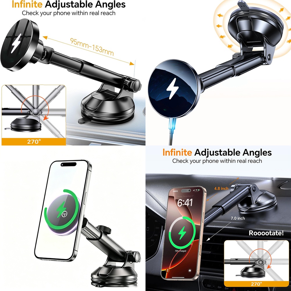 Phone Accessories Trending Products - Neue Elektronikprodukte 2026 Trend Kabelloses Auto-Ladegerät