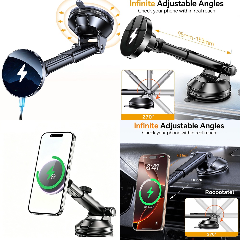 Neues Kabelloses Auto-Ladegerä – Phone Accessories Trending Products Bewertung und Preis