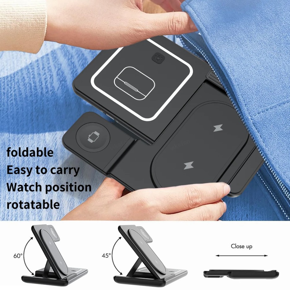 3-in-1 Faltbare Kabellose Lade – Phone Cooling Fan Bewertung und Preis